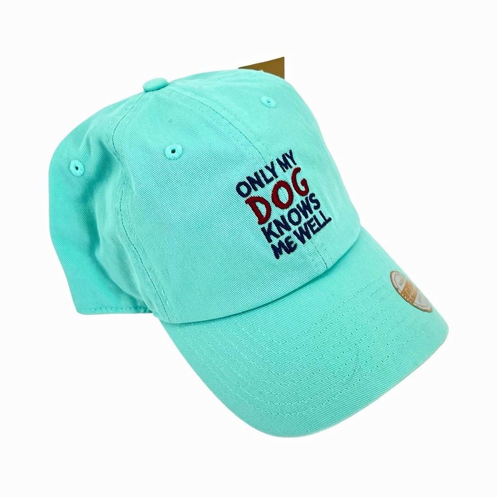 KBETHOS "Only My Dog Knows Me Well" Mint Green Baseball Cap Adjustable OS
